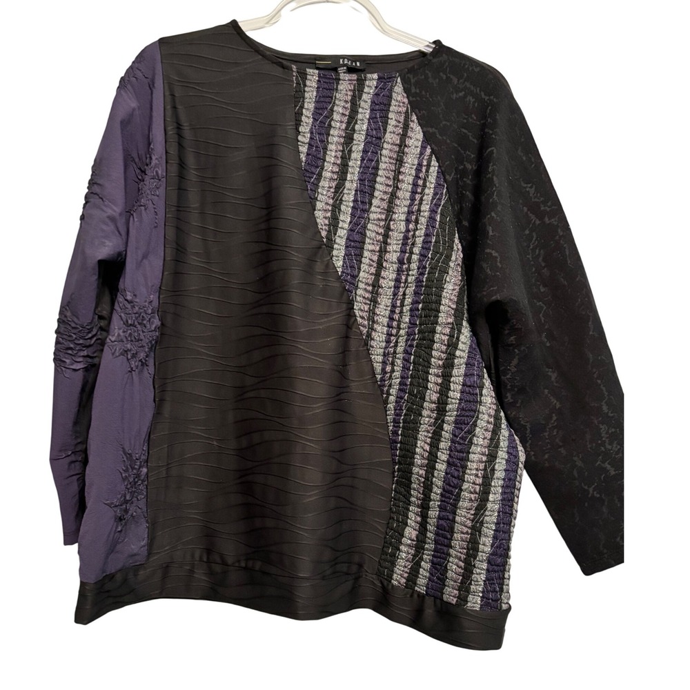 Kozan‎ Top Long Sleeve Asymmetric Design Size Small